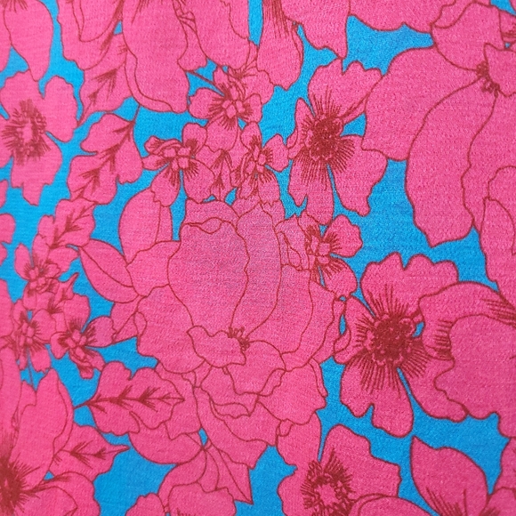 Xirena Barbiecore Adley Floral Halter Vacation Vibrant Colors Maxi Dress - Picture 10 of 15